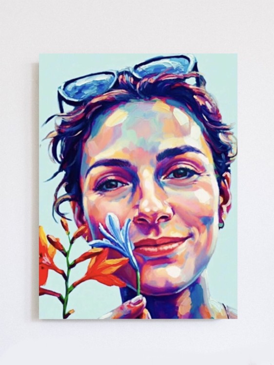 kolorowy obraz - portret - malarska strefa  - twarz kobiety - portret kobiety - kolorowy portret - obraz na prezent - portret na prezent - obraz na ścianę - wizualizacja - obraz do sypialni - obraz do salonu - obraz do pokoju - nowoczesny obraz.jpeg