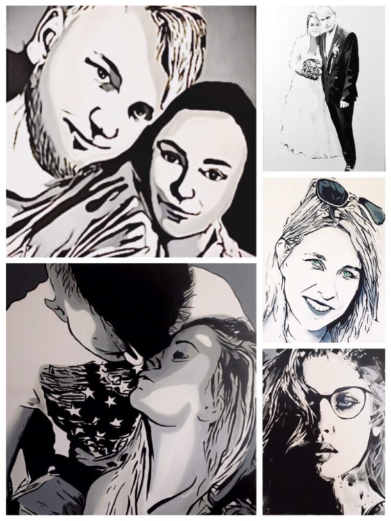 obraz czarno biały - portret - malarska strefa - portret na prezent - twarz kobiety - wąski obraz - obraz na prezent - obraz na ścianę - wizualizacja - obraz do sypialni - obraz do salonu - obraz na korytarz - obraz do pokoju - nowoczesny obraz.jpeg