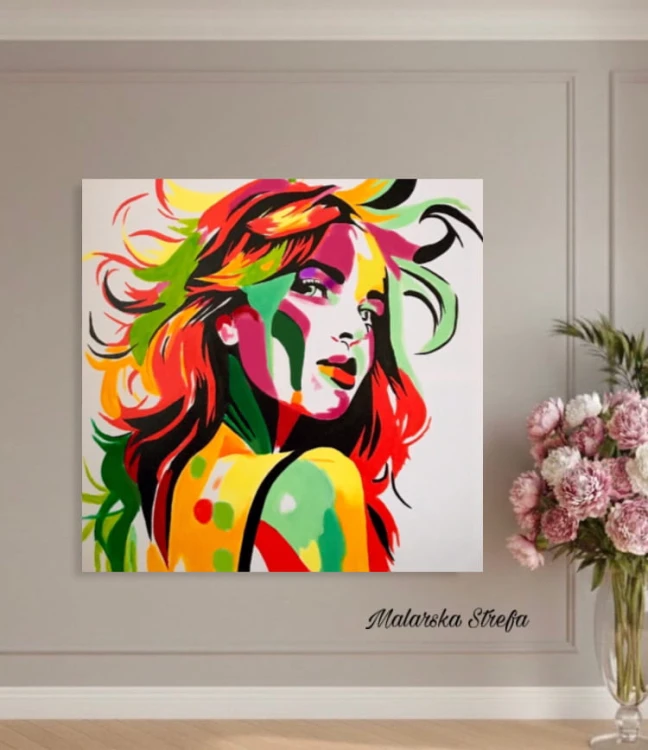 kolorowy obraz - portret - malarska strefa  - twarz kobiety - portret kobiety - kolorowy portret - obraz na prezent - portret na prezent - obraz na ścianę - wizualizacja - obraz do sypialni - obraz do salonu - obraz do pokoju - nowoczesny obraz.jpeg