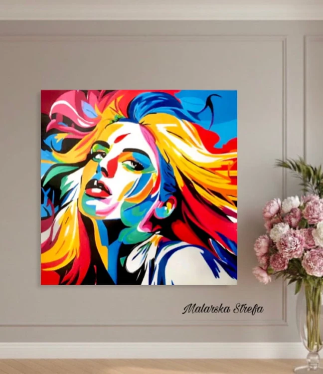 kolorowy obraz - portret - malarska strefa  - twarz kobiety - portret kobiety - kolorowy portret - obraz na prezent - portret na prezent - obraz na ścianę - wizualizacja - obraz do sypialni - obraz do salonu - obraz do pokoju - nowoczesny obraz.jpeg