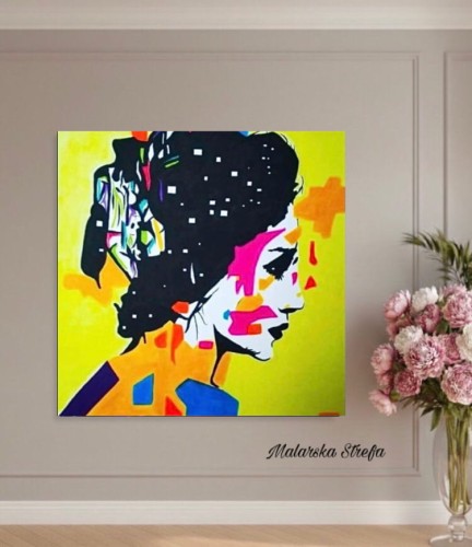 kolorowy obraz - portret - malarska strefa  - twarz kobiety - portret kobiety - kolorowy portret - obraz na prezent - portret na prezent - obraz na ścianę - wizualizacja - obraz do sypialni - obraz do salonu - obraz do pokoju - nowoczesny obraz.jpeg