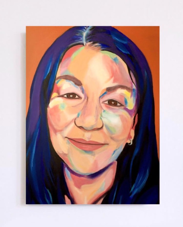 kolorowy obraz - portret - malarska strefa  - twarz kobiety - portret kobiety - kolorowy portret - obraz na prezent - portret na prezent - obraz na ścianę - wizualizacja - obraz do sypialni - obraz do salonu - obraz do pokoju - nowoczesny obraz.jpeg